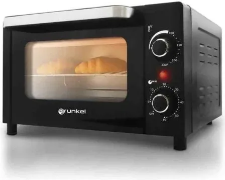 Horno de Sobremesa Grunkel HR-10MINI/ 1600W/ Capacidad 10L/ Negro