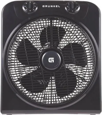 Ventilador de Suelo Grunkel Box Fan NG/ 45W/ 5 Aspas 30cm/ 3 Velocidades