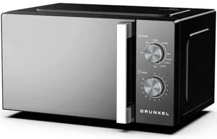 Microondas Grunkel MWG-20ESPEJO/ 800W/ Capacidad 20L/ Función Grill/ Negro
