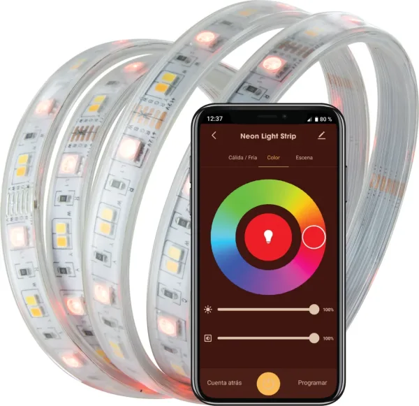 Tira LED muvit io ip68 WiFi RGB+cct 5m