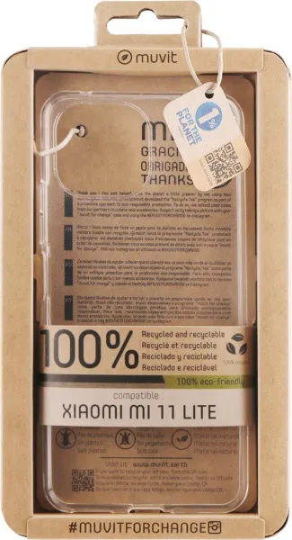 Funda muvit recycletek para xiaomi 11 lite 5g ne - mi 11 lite 5g transparente