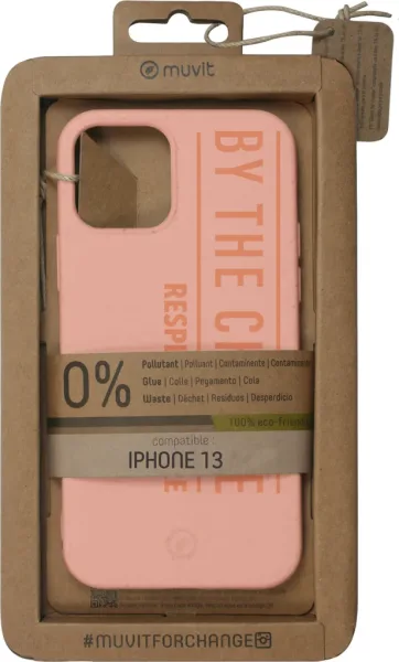 Funda muvit bambootek para apple iphone 13 melocoton