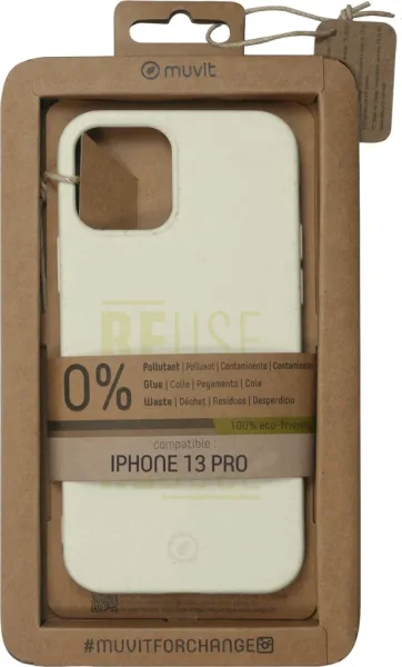 Funda muvit bambootek para apple iphone 13 pro piedra