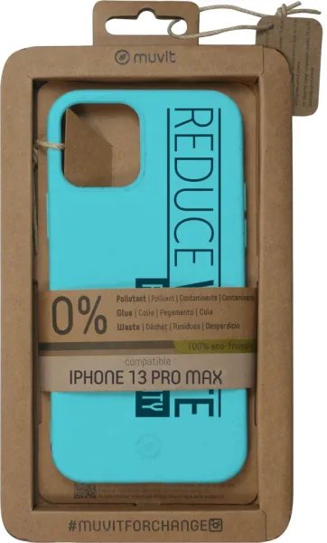 Funda muvit bambootek para apple iphone 13 pro max azul