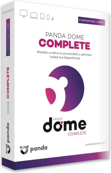Antivirus panda dome complete 5 dispositivos 1 año caja