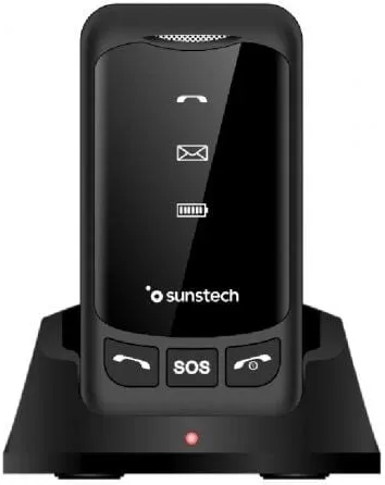 Teléfono Móvil Sunstech CELT25BK para Personas Mayores/ Negro