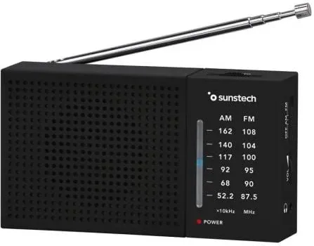 Radio Portátil Sunstech RPS412/ Negra