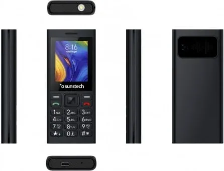 Teléfono Móvil Sunstech CEL5/ Negro