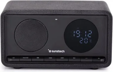 Radio Portátil Sunstech RPBT460/ Negra