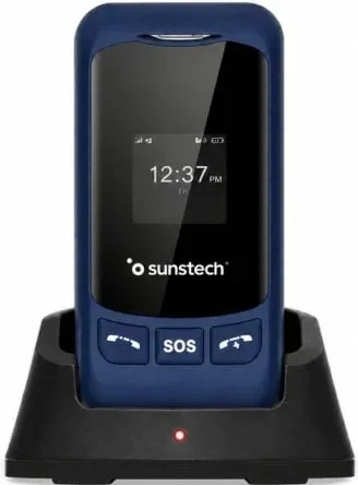 Teléfono Móvil Sunstech CELT26 para Personas Mayores/ Azul
