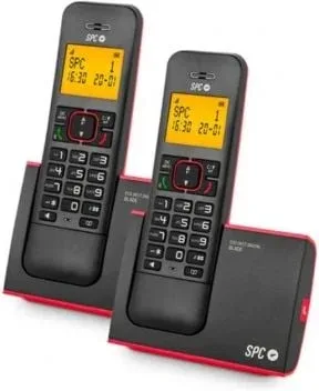 Teléfono Inalámbrico SPC Blade 7292RC2/ Pack DUO/ Rojo y Negro