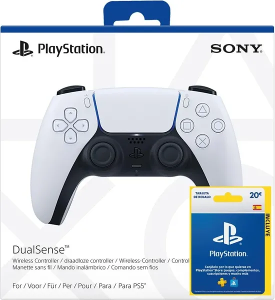 Mando ps5 dualsense blanco + psn 20 eur