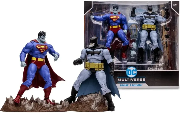 Pack de 2 figuras mcfarlane DC multiverse bizarro & batzarro