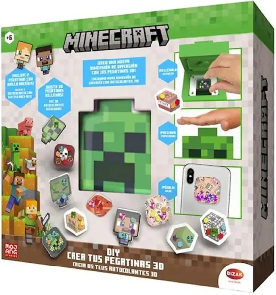 Crea tus pegatinas 3d minecraft