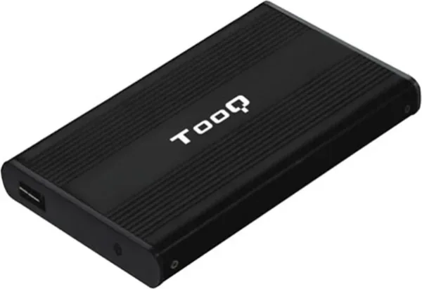 Caja externa tooq tqe - 2510b HDD - SSD 2.5 pulgadas 9.5mm SATA USB 2.0 negra