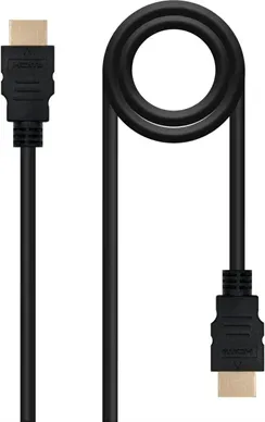 Cable HDMI 1.3 nanocable 1.8m negro -  macho - macho