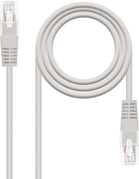 Cable Ethernet RJ45 UTP Cat-6 1m. Negro
