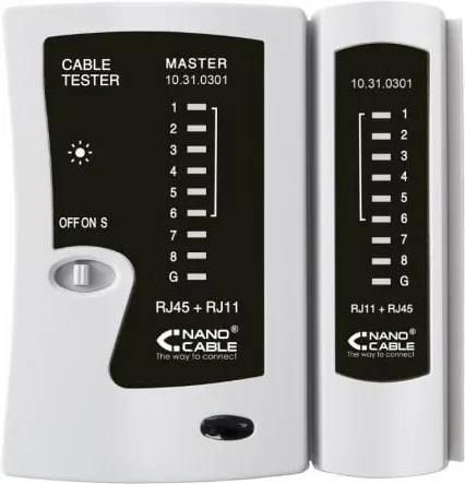 Tester Nanocable 10.31.0301 para RJ11-RJ12-RJ45