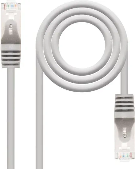 Cable de Red Latiguillo Rj45 Ftp Cat6 Awg24 10 M Gris Nanocable