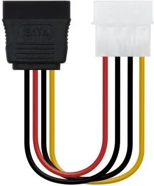 Cable de Alimentación SATA Nanocable 10.19.0205-OEM/ Molex Macho - SATA Hembra/ 16cm