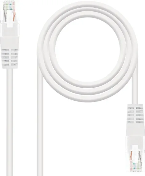 Cable de Red RJ45 UTP Nanocable 10.20.0102-W Cat.5e/ 2m/ Blanco