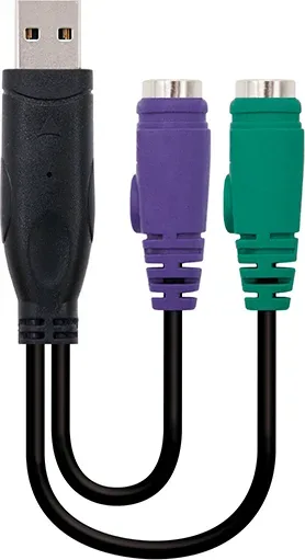 Adaptador USB - 2xPS/2 H 15cm