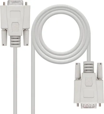 Nanocable 10.14.0203 cable de serie Beige 3 m DB9