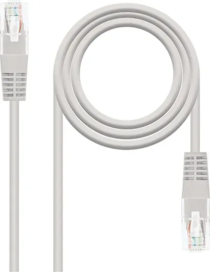 Cable de Red Latiguillo Rj45 Utp Cat6 Awg24 Lszh 1 M Gris Nanocable