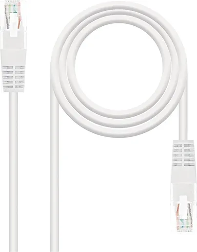 Cable de Red RJ45 UTP Nanocable 10.20.0105-W Cat.5e/ 5m/ Blanco