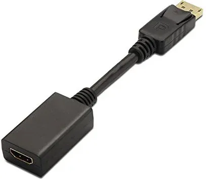 Cable de vídeo DisplayPort-HDMI M/H 0.15m. Negro