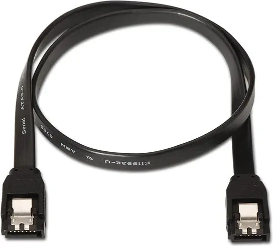 Cable SATA III Nanocable 10.18.1001-BK/ 50cm/ Negro