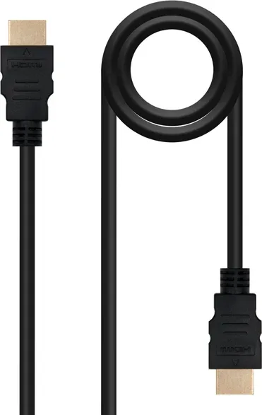 Cable HDMI 1.4 tipo a a HDMI tipo a nanocable 5m -  macho - macho -  alta velocidad -  4K -  10.2gbps -  negro