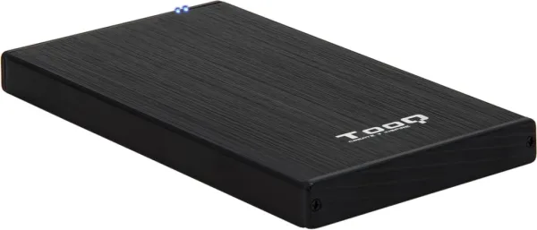 Caja externa tooq tqe - 2527b para HDD - SSD 2.5 pulgadas 9.5mm SATA USB 3.0 negra
