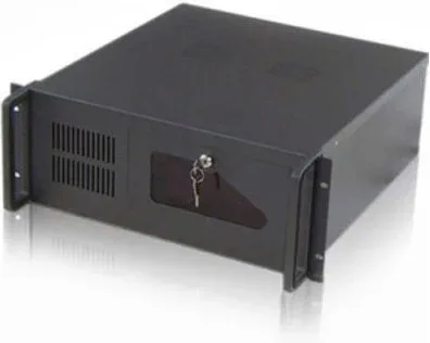 Caja servidor tooq rack 19 pulgadas 4u 406  negra sin fuente ventana transparente
