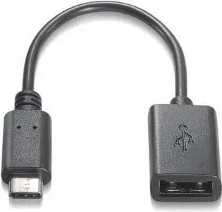 Cable USB Tipo C-A M/H 0.15m. Negro