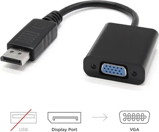 Adaptador Displayport - VGA H - 0.20m