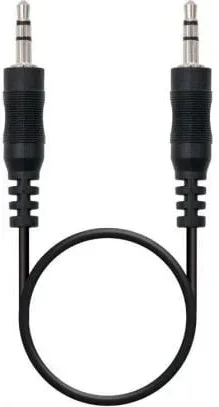 Cable Estéreo Nanocable 10.24.0120/ Jack 3.5 Macho - Jack 3.5 Macho/ 20m/ Negro
