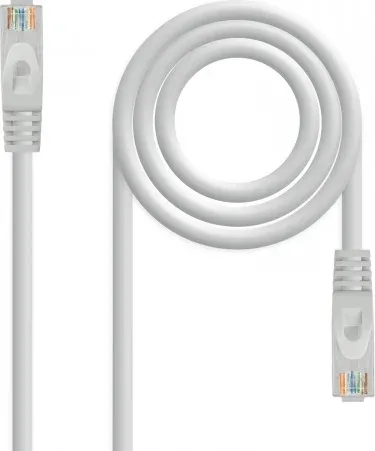 Nanocable Cable de red latiguillo RJ45 LSZH Cat.6A UTP AWG24, Gris, 0.5 m