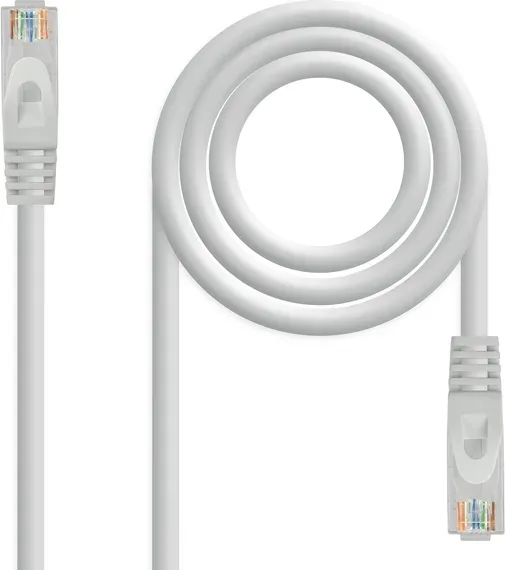 Cable de Red Latiguillo Rj45 Utp Cat6A Awg24 3 M Gris Nanocable