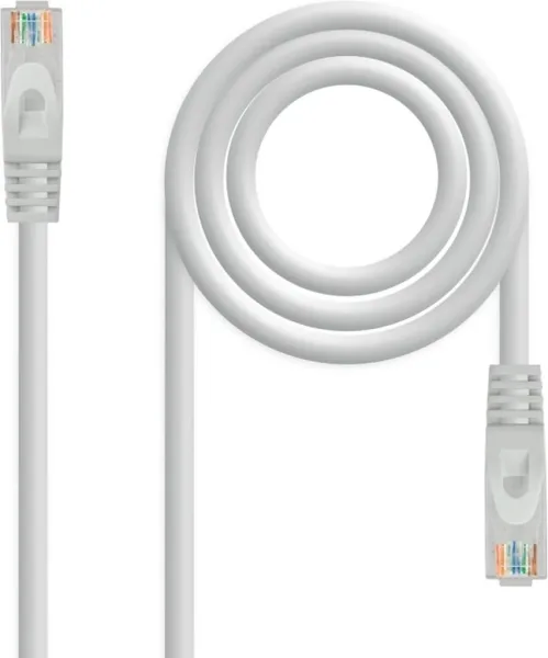 Cable de Red Latiguillo Rj45 Utp Cat6A Awg24 5 M Gris Nanocable