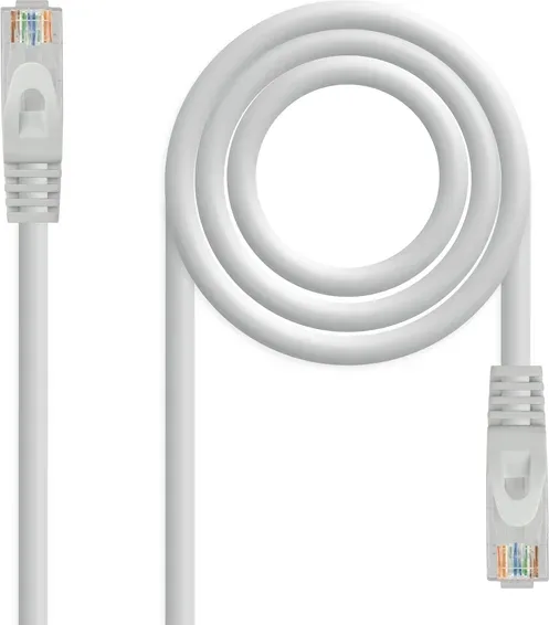 Cable de Red Latiguillo Rj45 Utp Cat6A Awg24 10 M Gris Nanocable