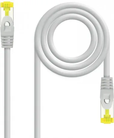Nanocable Cable de red latiguillo RJ45 LSZH Cat.6A SFTP AWG26, Gris, 5.0 m