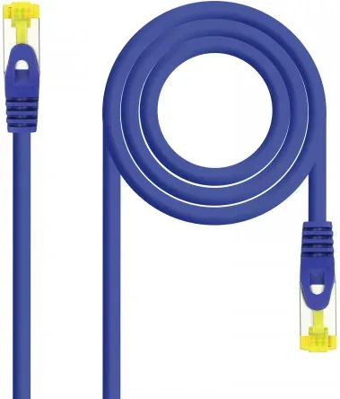 Nanocable Cable de red latiguillo RJ45 LSZH Cat.6A SFTP AWG26, Azul, 1.0 m