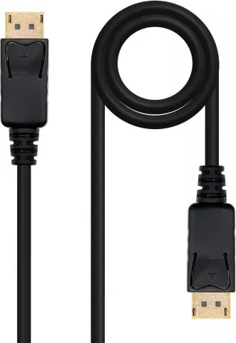 Cable DisplayPort 1.2 4K Nanocable 10.15.2305/ DisplayPort Macho - DisplayPort Macho/ 5m/ Negro