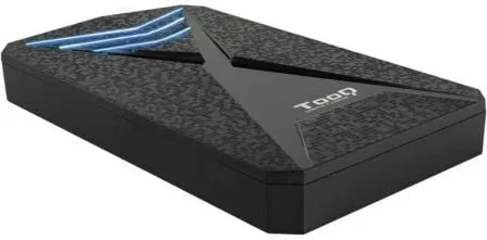 Caja externa gaming tooq tqe - 2550bl para HDD - SSD 2.5 pulgadas 9.5mm SATA 3 USB 3.0 - 3.1 negro