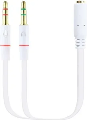 Cable de audio miniJack-2xminiJack H/M 0.2m.