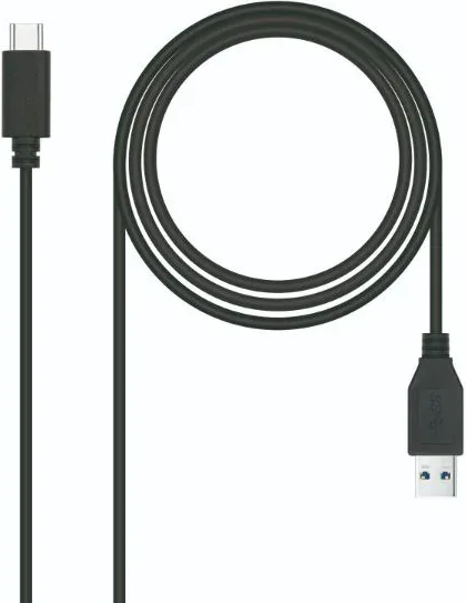 Cable USB 3.1 G2 Tipo C-A M/M 1.5m. Negro