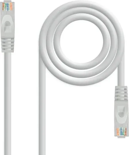 Cable red nanocable latiguillo rj45 lszh utp awg24 cat.6a 1.5m gris