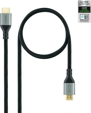 Cable HDMI 2.1 nanocable 1m -  macho - macho -  negro
