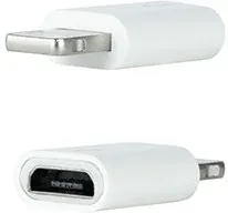 Adaptador Micro USB 2.0 Lightning Nanocable 10.10.4100/ Micro USB Hembra - Lightning Macho/ Blanco